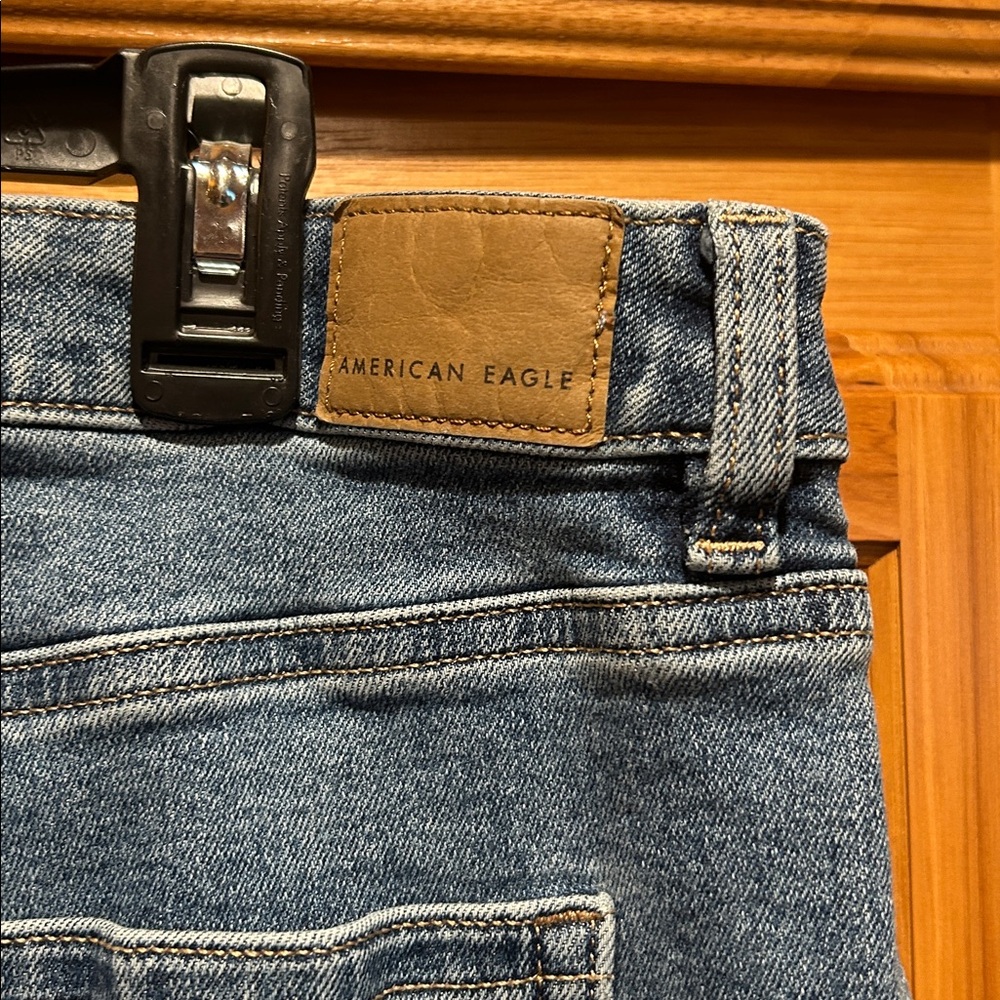 AE stretch jeans high waisted ankle straight jean. - Picture 6 of 8